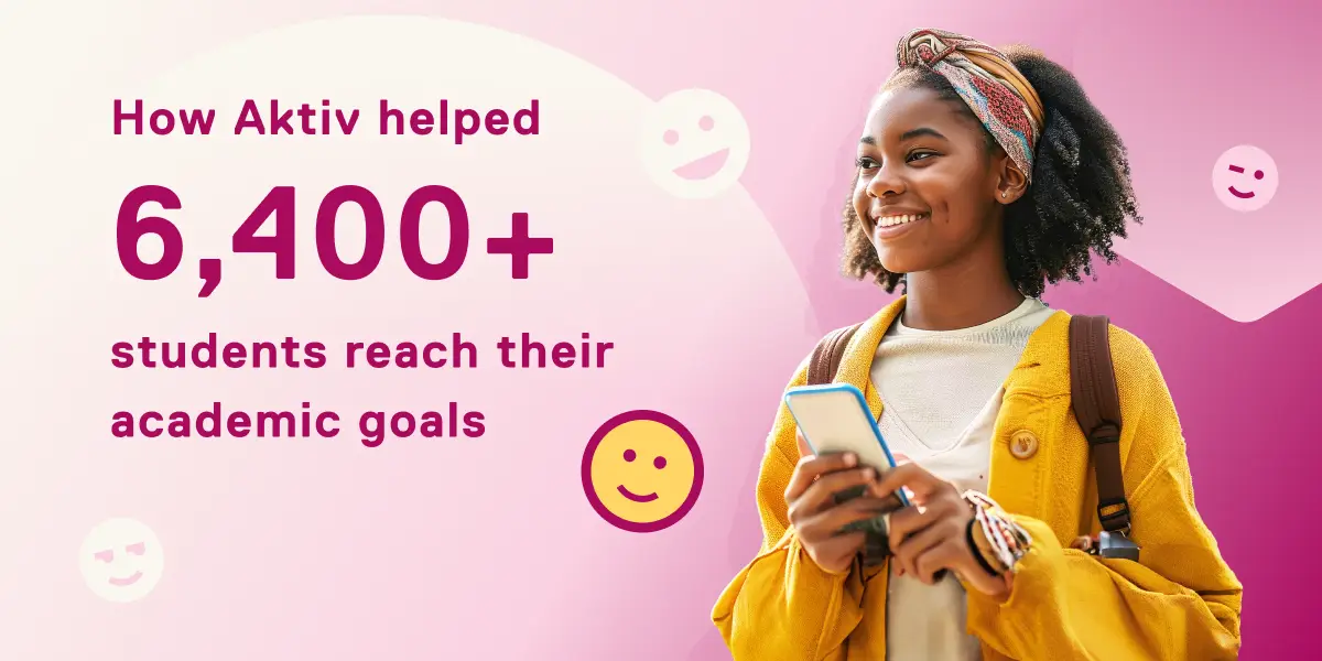 Aktiv helped 6,400+ students reach their academic goals