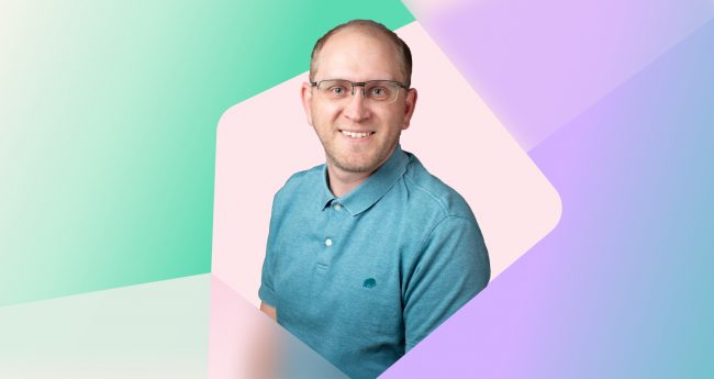 Image shows Professor Kyle Wagner, professor of General Chemistry, who is featured in an Aktiv success story